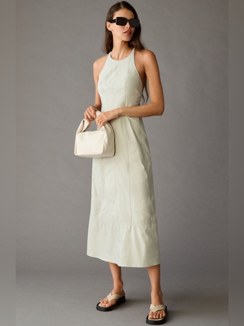 Anthropologie Halter Midi Dress